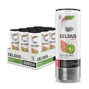 CELSIUS Sparkling Kiwi Guava, Functional Energy Drink 12 fl oz Can (Pack of 12)