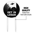 thumbnail image 6 of Acrylic Get in Loser UFO Alien Abduction Funny Humor Cake Topper Party Decoration for Wedding Anniversary Birthday Graduation, 6 of 7