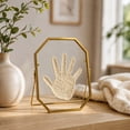 thumbnail image 5 of FEISHENTT Metal Floating Picture Frame, Vintage Style Brass and Glass Photo Frame for Home Decor 4*6inch, 5 of 5