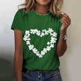 thumbnail image 4 of Levmjia Womens T Shirt St Patricks Day Short Sleeve Crew Neck Casual Versatile Top Soft Breathable Polyester Loose Fit Graphic Tee, 4 of 7