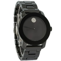 Movado Bold Ladies Black Ceramic Black Dial Swiss Quartz Watch 3600803