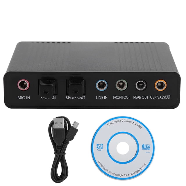 Adaptador de audio externo DM HD10 USB 5.1 para grabación de karaoke.