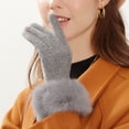 thumbnail image 5 of Guantes de invierno para mujer, guantes de nieve de cachemira con pantalla táctil, guantes térmicos cálidos de invierno para ciclismo para mujer 1036, 5 of 5