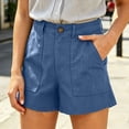 thumbnail image 6 of Sokhug Casual Shorts for Women High Waist Loose Fit Deep Utility Pockets Summer Daily Wear Outdoor Short, 6 of 8