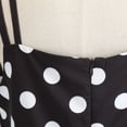 Women's 1950s Retro Vintage Swing Dress – Spaghetti Strap, A-Line, With Pockets, Black, XX-Large
