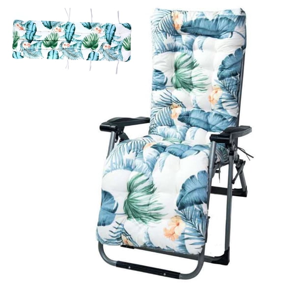 HioHa Lounge Chaise Chair Cushion,High Back Cushion Rocking Chair Padded Sofa Mat with Pillow 67x20x3.15 Inch
