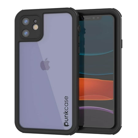 iPhone 8 Waterproof IP68 Case, Punkcase [Black] [Rapture Series] W/Built in Screen Protector