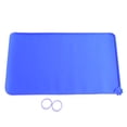 thumbnail image 7 of FAGINEY Non-Slip Silicone Feeding Mat for Pets with Dish Edge Design, Blue, 7 of 7