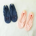 thumbnail image 5 of Roxoni Women's Flat Slip On Terry Classic Cotton & Velour Ballerina Slippers Pack of 2, 5 of 8