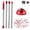 red, variant on Spin Mop Handle Mop Heads and Base Replacement Sets Compatible with O Cedar EasyWring Rinseclean 2 Tank System