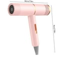 thumbnail image 3 of Herrnalise Hair Dryer,High-Power Electric Blow Dryer for Women with 3 Temps & 3 Speeds,Fast Drying,Low Noise Dryers Curly Care Hairdryer for Women Men,Long-Lasting Styling(with Bracket),Pink, 3 of 9