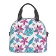 thumbnail image 2 of Goofa Hawaiian Style Pattern Lunch Bag ,Insulated Lunch Box, Small Leakproof Cooler Food Lunch Containers Reusable High Capacity Lunch Tote Bags, 2 of 8