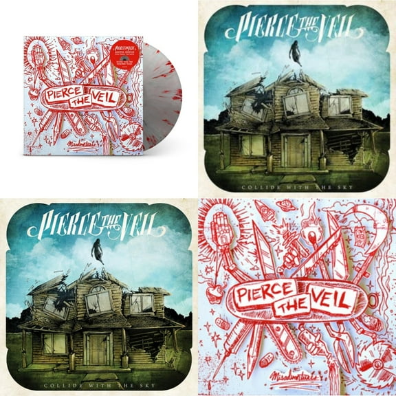 Misadventures (Silver With Red Splatter LP Vinyl) & Collide With The Sky & Collide With The Sky (Sea Blue LP Vinyl) & Misadventures