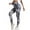 White, variant on Pants for Women - Women's High Waist Cloud Tie Dye Yoga Pants Stretchy Leggings for Fitness and Casual Wear
