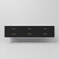 thumbnail image 5 of Castor 80 in W Black Double Bath Vanity and White Quartz Top, 5 of 11