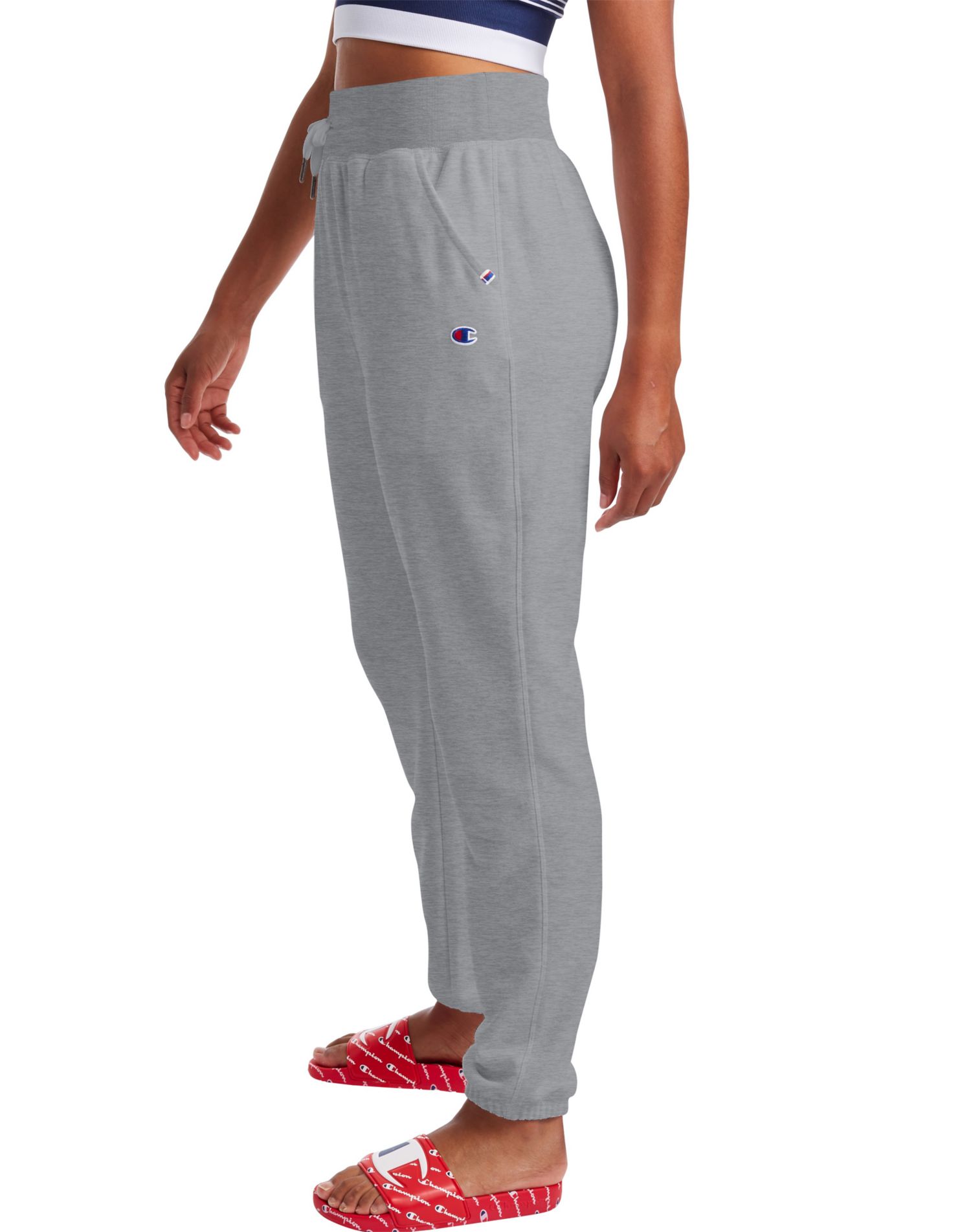Women s Champion Campus French Terry Sweatpants 29 Black L Walmart