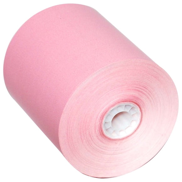 PM Company Rouleaux Thermiques POS, 3 1/8 Pouces x 230 Pieds, Rose, 50 Rouleaux par Carton (05214P)