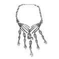 thumbnail image 1 of 1Pc Fashionable Skull Clavicle Chain Exaggerated Festive Neck Decoration for Halloween (Black), 1 of 8