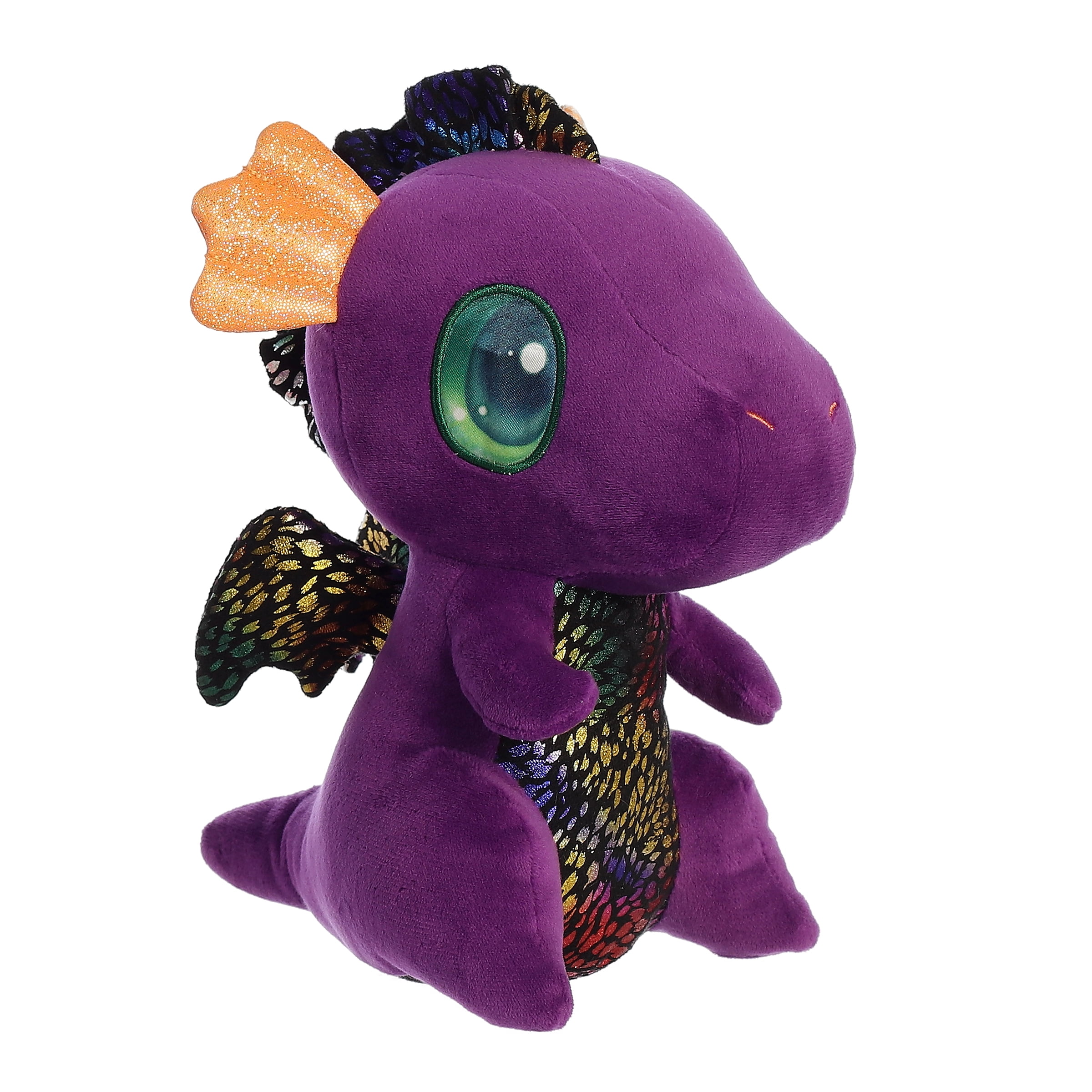 12 Inch Sparkle Tales Larkspur Purple Dragon Plush Stuffed Animal by Aurora for sale online 