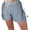 Dark Blue, variant on Women's Summer Plaid High-waisted Casual Shorts Casual Wide-leg Shorts Linen Pockets Pants Basic Cargo Pants Vacation Beach Fashion Daily Wear Plus Size