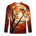 thumbnail image 5 of FDGIU Men's Halloween Graphic Tees Men Casual Round Neck Long Sleeve Pullover Halloween Printed T-Shirt Blouse Tops Casual Shirts, 5 of 5