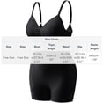 thumbnail image 2 of Workout Sets for Women Seamless Ribbed High Waist Yoga shorts with Sports Bra Outfits Black, 2 of 2