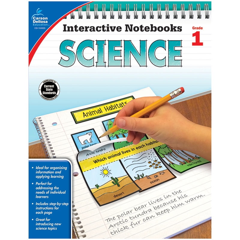 Carson-Dellosa Grade 1 Science Interactive Notebook Interactive Printed Book