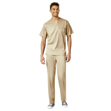 

WonderWink Pro Men s V-Neck Top & Straight Leg Cargo Pant Scrub Set