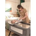 thumbnail image 4 of Sunny Babe 4 in 1 Baby Bassinet Foldable Infant Bedside Crib Bed Portable Baby Swing with Changing Table,Wheels,Mosquito Net,Height Adjustable ,for Infant,Toddler,Unisex,KHAKI, 4 of 13