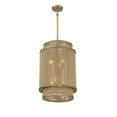 thumbnail image 4 of Ashburn 6-Light Pendant in Warm Brass and Rope, 4 of 4