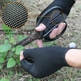 thumbnail image 7 of KkaFFe Non-Slip Half-Finger Exercise Gloves Lightweight Men and Women Breathable Outdoor Gloves for Construction Nylon Fitness Cycling Motorcycle Gloves Black,1 Pair, 7 of 7