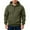 Army Green, variant on Men's Hoodie Fall Winter Fleece Lined Pullover With Half Zip Warm Long Sleeve Hooded Sweatshirt For Everyday Wear,Size M-3XL