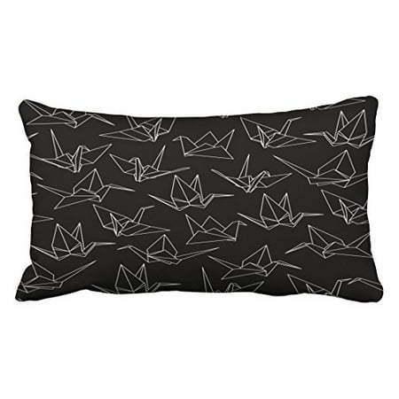 - WinHome Vintage Popular Paper Cranes Polyester 20 x 30 Inch Rectangle Throw Pillow Covers With Hidden Zipper Home Sofa Cushion Decorative Pillowcases