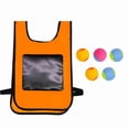 thumbnail image 5 of Sticky Ball Dodgeball Vest Set, Hook and Loop Target Game with 5 Soft Balls, Outdoor Party Activity for Family, 5 of 5