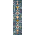 thumbnail image 2 of JONATHAN Y MOROCCAN HYPE 2 x 8 Runner Rug, Tribal Love Geometric - Dark Blue/Multi, MOH105A-28, 2 of 7