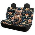 thumbnail image 2 of FOR U DESIGNS French Bulldog Flower Pattern Car Seat Cover Comfortable Car Seat Protectors Anti-Slip Front Seat Covers with Matching Back Car Seat Cover Fit for Most Vehicles, Set of 4, 2 of 7