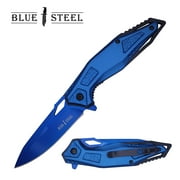 Blue Steel  Blue Color Metal Pocket Folding