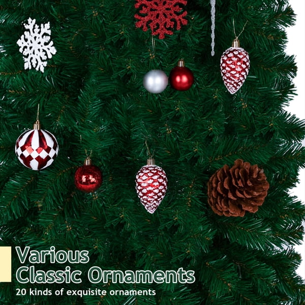 7.9FT Christmas Artificial Tree Archway, 1650 PVC Branch Tips, 350 Warm White LED Lights for Patio, Living Room, Store Entrance