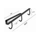 thumbnail image 3 of Soporte para tazas DENGXMXG juego de 4 soportes para tazas de café debajo del gabinete Acero inoxidable 304 Negro, 3 of 5