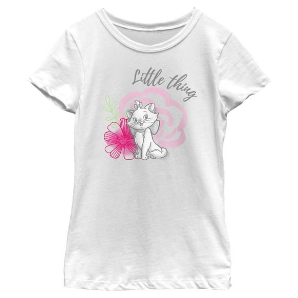 Girl's Aristocats Marie Little Thing  T-Shirt - White - Small