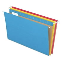 Pendaflex Recycled Hanging Folders, 1/5-Cut Tabs, Assorted Colors, Letter Size, 25 Per Box