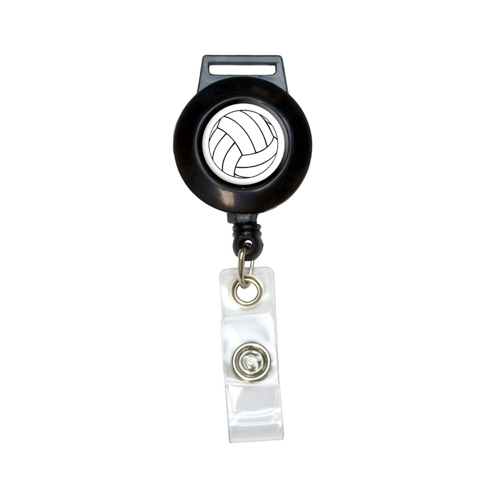 Volleyball badge reel