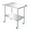 36 L x 24 W+1.4" Backsplash, variant on Jacgood Stainless Steel Work Table w/ Wheels |36x24inch | Food Prep NSF | Utility Work Station ,Adjustable Undershelf,Easy to Install