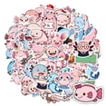 thumbnail image 6 of 35pcs Cute Axolotl Animal Stickers Funny Cartoon Stationery Stickers for Luggage Phone Laptops, 6 of 9