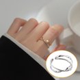 thumbnail image 5 of Jumpingount Anillo de apertura para mujer, decoración de perlas geométricas de Metal, anillos de moda, decoraciones para novia, joyería para mujer, Ropa, zapatos y accesorios Miscelánea Plata Jumpingount  AP016138-02, 5 of 5