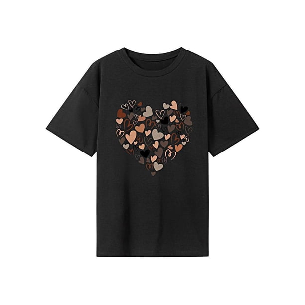 Camiseta para mujer Verano Tops Cómodos Trajes Mujer Cuello Redondo Camiseta para Calle XL