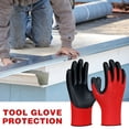 thumbnail image 4 of Horivan Heavy Duty Work Gloves with Non Slip Grip Reinforced Protective Padded Palm for Construction Mechanics Yard Work Gardening and DIY Projects Durable Safety Gloves for Men, 4 of 5