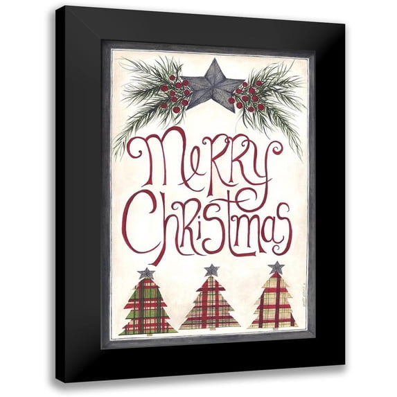Shamp, Cindy 13x18 Black Modern Framed Museum Art Print Titled - Merry Christmas