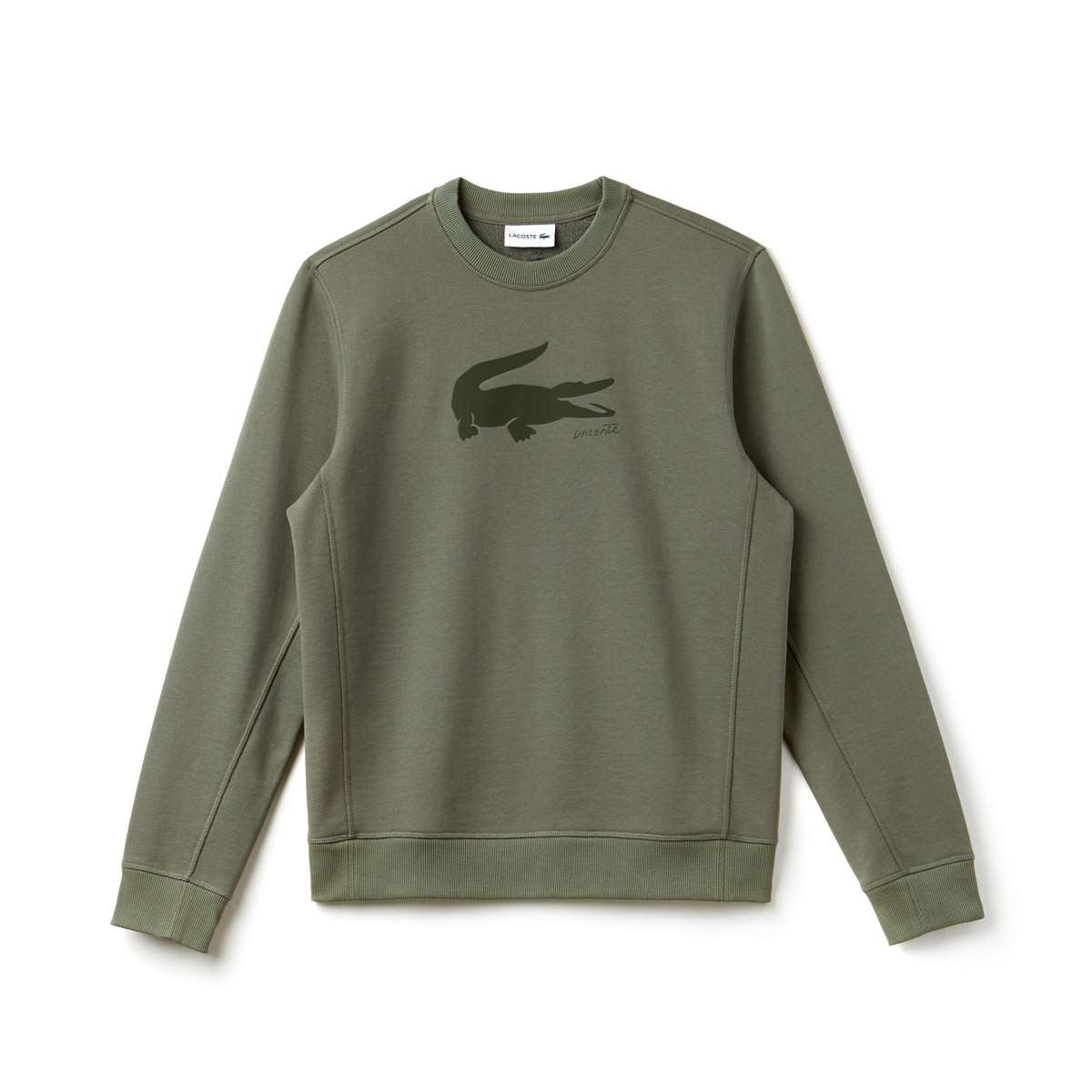 Lacoste Men Cotton Croc Graphic Crew 