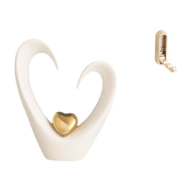 Figura de escritorio,Escultura de corazón para escritorio,oficina,decoración del hogar,Gancho de pared plegable,Ganchos de pared plegables Ganchos de pared para abrigos,Gancho de pared para